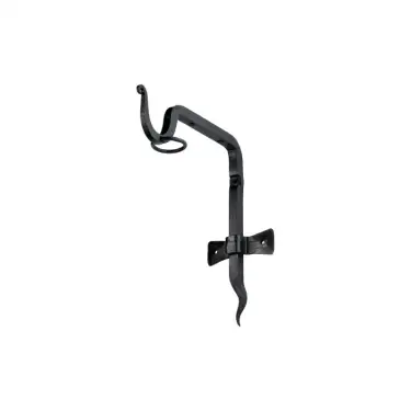 Click Here To Enlarge This Photo Of FC846 - Spira Brass Cosmo Twist Shelf Support - Black Iron
