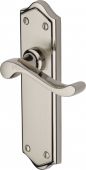 W4210-MC Heritage Brass Door Handle Lever Latch Buckingham Design Mercury Finish