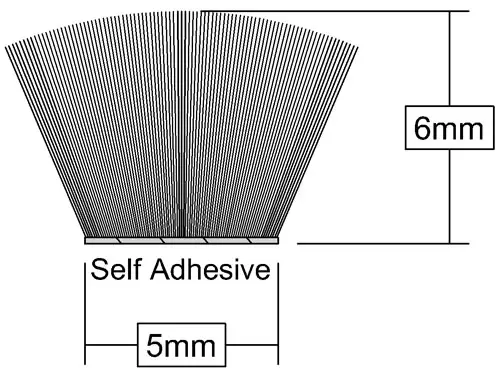 Click Here To Enlarge This Photo Of Stormguard Self Adhesive Brush Pile 5m White (05SR474005MW)