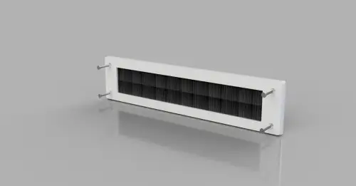 Click Here To Enlarge This Photo Of Stormguard Brush Letterplate (No Flap) White (06SR0150000W)