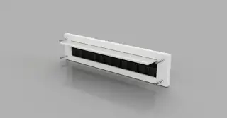 Stormguard Brush Letterplate (With Flap) White (06SR0160000W)