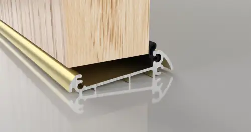 Click Here To Enlarge This Photo Of Stormguard Slimline (44mm Thick Doors) Outward Opening Threshold 1219mm Gold (04CP3171219MG)