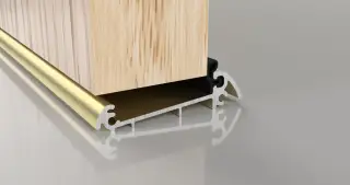 Stormguard Slimline &lpar;44mm Thick Doors&rpar; Outward Opening Threshold 1828mm Gold &lpar;04CP3171828MG&rpar;