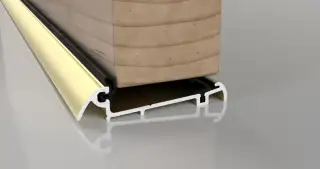 Stormguard Slimline Wide &lpar;54mm Thick Doors&rpar; Inward Opening Threshold 1828mm Gold &lpar;04SR2181828MG&rpar;