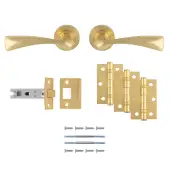 UDP007SB/INTB - Carlisle Brass 'Sintra' Ultimate Door Pack - Satin Brass