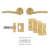 UDP009SB/INTB - Carlisle Brass 'Tavira' Ultimate Door Pack - Satin Brass