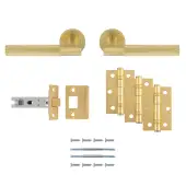 UDP010SB/INTB - Carlisle Brass 'Lagos' Ultimate Door Pack - Satin Brass
