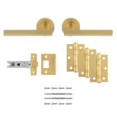 UDP011SB/INTB - Carlisle Brass 'Faro' Ultimate Door Pack - Satin Brass