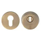 AEB1750AB - Carlisle Brass Eurospec Set of 2* British Standard Security Escutcheons to suit Euro Profile Cylinders Antique Brass