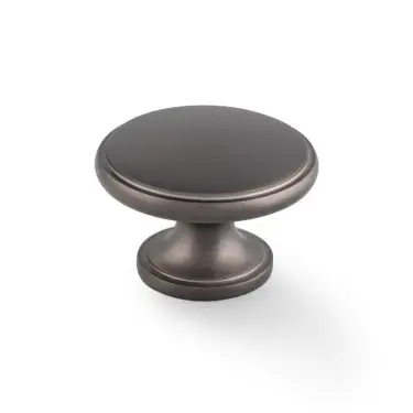 Click Here To Enlarge This Photo Of AW849-38-DBZ - Alexander & Wilks 38mm Cambridge Round Cupboard Knob - Dark Bronze