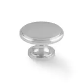 AW849-38-PC - Alexander & Wilks 38mm Cambridge Round Cupboard Knob -Polished Chrome