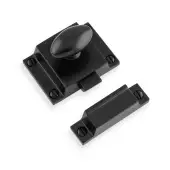 AW730BL - Alexander & Wilks Solid Brass Cupboard Latch - Black