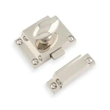 Click Here To Enlarge This Photo Of AW730PN - Alexander & Wilks Solid Brass Cupboard Latch - Polished Nickel