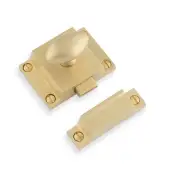 AW730SBPVD - Alexander & Wilks Solid Brass Cupboard Latch - Satin Brass PVD