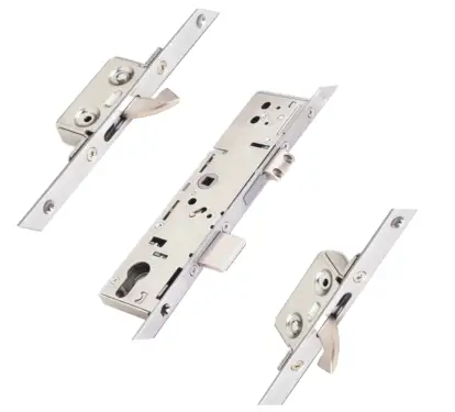 Click Here To Enlarge This Photo Of L35185 - ERA Latch & Deadbolt Split Spindle Multipoint Lock - 2 Small Hooks - 35/92 - 16mm Radius Faceplate (6335-047-85ZA)