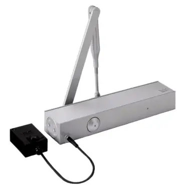 Click Here To Enlarge This Photo Of DORMA TS73EMF EN.4 Hold Open Electro-Magnetic Overhead Door Closer c/w Silver Square Cover