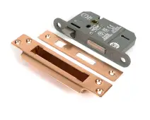 51362 From the Anvil Polished Bronze 2.5" 5 Lever British Standard Sashlock (Keyed Alike)