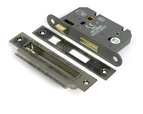 Click Here To Enlarge This Photo Of 51779 From the Anvil Pewter 2.5" Heavy Duty Bathroom Mortice Lock