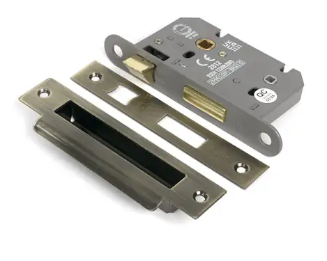 Click Here To Enlarge This Photo Of 51781 From the Anvil Aged Brass 2.5" Heavy Duty Bathroom Mortice Lock