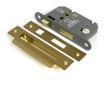 51782 From the Anvil Satin Brass 2.5" Heavy Duty Bathroom Mortice Lock