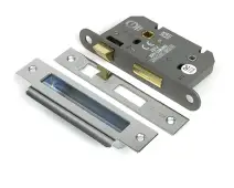 51784 From the Anvil Polished Chrome 2.5" Heavy Duty Bathroom Mortice Lock