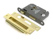 51790 From the Anvil Polished Brass 3" Heavy Duty Bathroom Mortice Lock