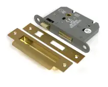 51792 From the Anvil Satin Brass 3" Heavy Duty Bathroom Mortice Lock