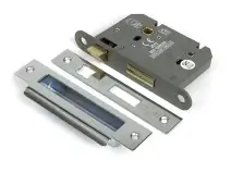 51794 From the Anvil Polished Chrome 3" Heavy Duty Bathroom Mortice Lock