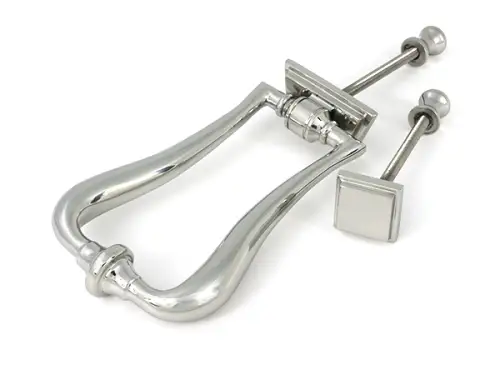 Click Here To Enlarge This Photo Of 46939 From the Anvil Polished Marine SS (316) Slimline Art Deco Door Knocker