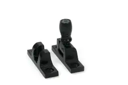 46599 From the Anvil Black Mushroom Brighton Fastener - Narrow (Square)