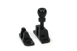46603 From the Anvil Black Mushroom Brighton Fastener (Radiused)