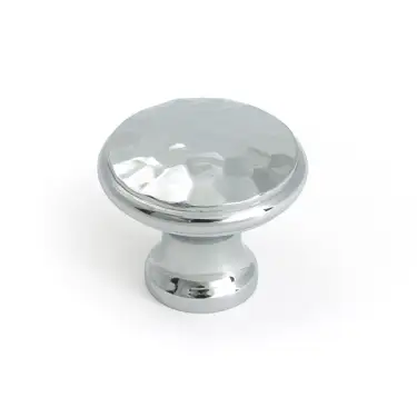 Click Here To Enlarge This Photo Of 51287 From the Anvil Polished Chrome Hammered Cabinet Knob - Medium - 30mm