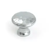 51287 From the Anvil Polished Chrome Hammered Cabinet Knob - Medium - 30mm