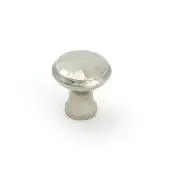 51289 From the Anvil Polished Nickel Hammered Cabinet Knob - Small - 20mm