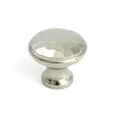 51290 From the Anvil Polished Nickel Hammered Cabinet Knob - Medium - 30mm