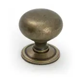 50955 From the Anvil Burnished Brass Mushroom Cabinet Knob 38mm