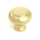 52086 From the Anvil Polished Brass Regency Cabinet Knob - Large - 40mm