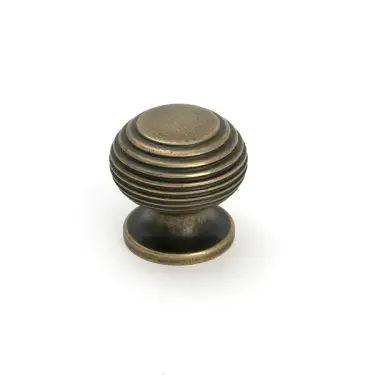 Click Here To Enlarge This Photo Of 50956 From the Anvil Burnished Brass Beehive Cabinet Knob 30mm