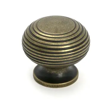 Click Here To Enlarge This Photo Of 50957 From the Anvil Burnished Brass Beehive Cabinet Knob 40mm
