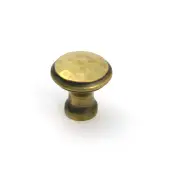 51283 From the Anvil Aged Brass Hammered Cabinet Knob - Small