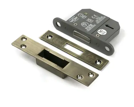 Click Here To Enlarge This Photo Of 51406 From the Anvil Aged Brass 2.5" 5 Lever British Standard Deadlock