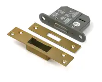 51407 From the Anvil Satin Brass 2.5" 5 Lever British Standard Deadlock