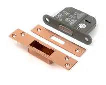 51412 From the Anvil Polished Bronze 2.5" 5 Lever British Standard Deadlock