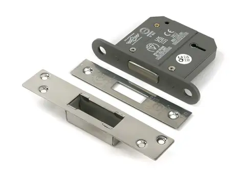 Click Here To Enlarge This Photo Of 51425 From the Anvil Polished Stainless Steel 3" 5 Lever British Standard Deadlock