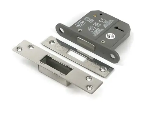 Click Here To Enlarge This Photo Of 51441 From the Anvil Polished Chrome 3" 5 Lever British Standard Deadlock (Keyed Alike)
