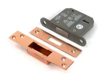 51444 From the Anvil Polished Bronze 3" 5 Lever British Standard Deadlock (Keyed Alike)
