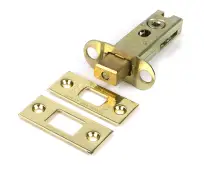 51487 From the Anvil Polished Brass 3" Heavy Duty Tubular Deadbolt