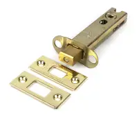 51497 From the Anvil Polished Brass 4" Heavy Duty Tubular Deadbolt