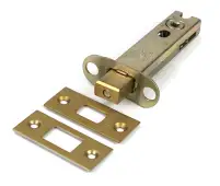 51499 From the Anvil Satin Brass 4" Heavy Duty Tubular Deadbolt