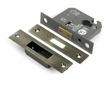 Click Here To Enlarge This Photo Of 51448 From the Anvil Aged Brass 2.5" Euro Profile Deadlock